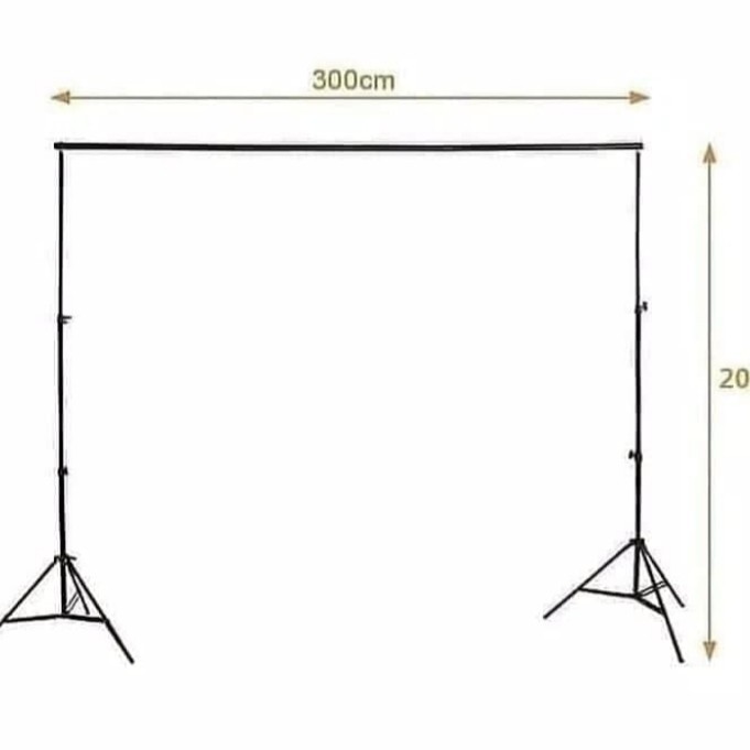 PAKET LENGKAP BACKDROP GREEN SCREEN 300X300