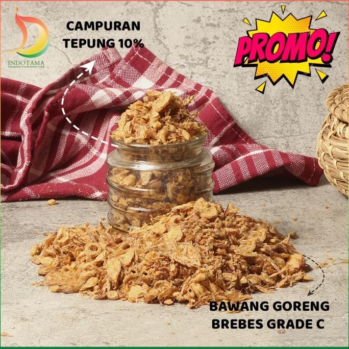 

BAWANG GORENG BREBES GRADE C MURAH, RENYAH, ASLI 1 KILOAN ORIGINAL