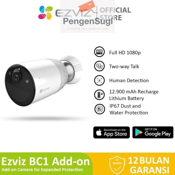 Ezviz Smart Home CCTV BC1 Add-on Battery Powered Camera