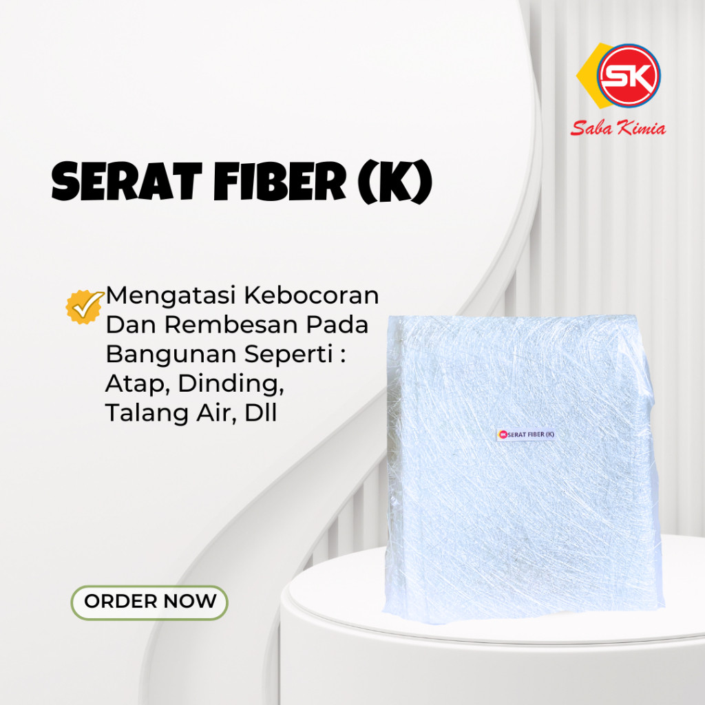 Serat Fiber 0.5 Kg - Woven Roving / Met 300 30 Kg / Fiberglass