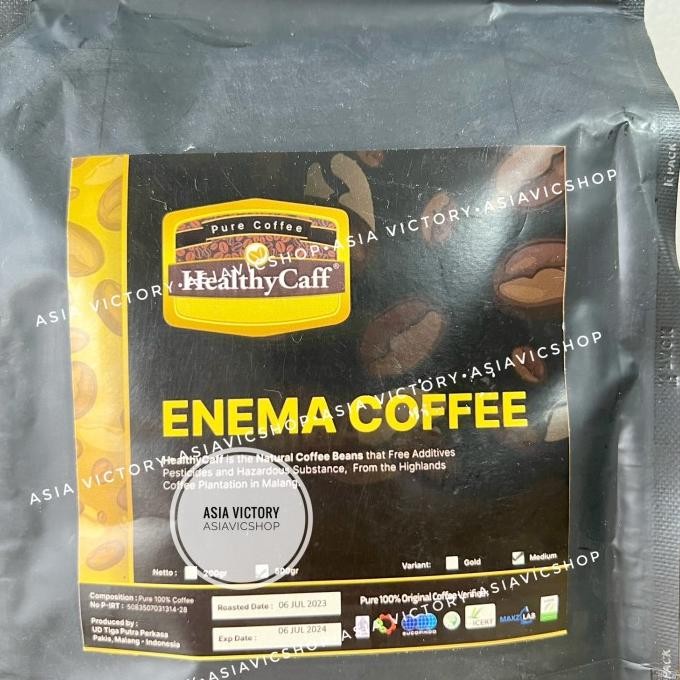 

Healthycaff 500Gr Medium Roasted Healthy Caff Kopi Organik Enema