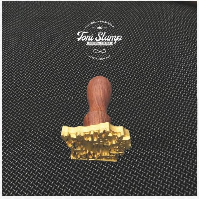 diskon gagang kayu plat emboss deboss matras hot stamp kuningan termurah