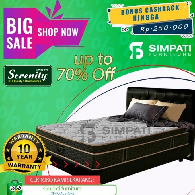 diskon elite serenity supreme 180x200 matras only