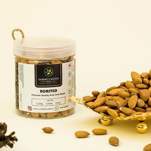 

Roasted Salted Almond AUSTRALIA 250g (Kacang Almond Panggang Asin) Berkualitas