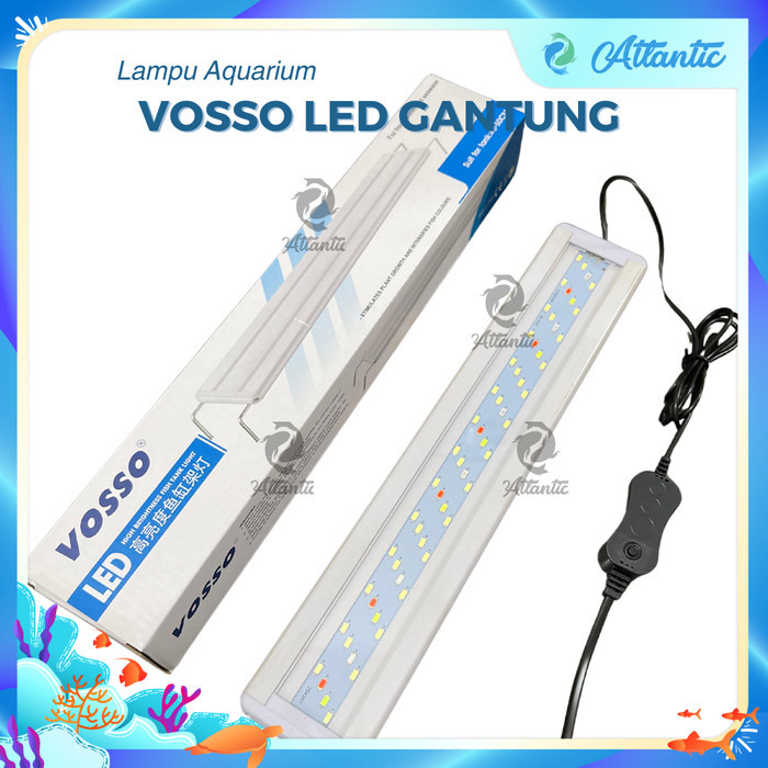GRATIS ONGKIR LAMPU LED GANTUNG AQUARIUM Super Slim LED Akuarium Lampu Aquarium 20-80 cm