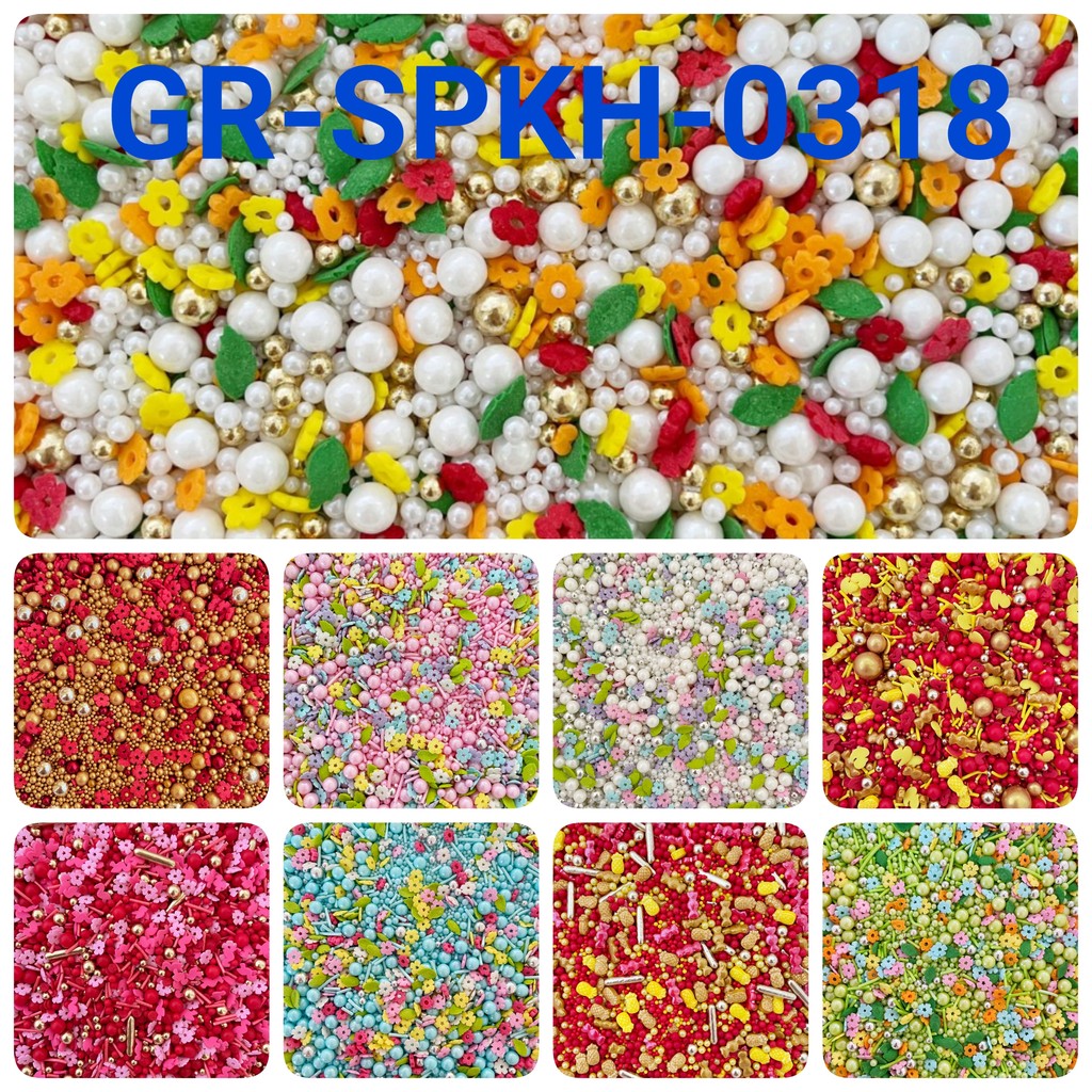 

GR-SPKH-0418 Sprinkles 500 gr paskah natal valentine imlek hati bunga (SPRINKLES)