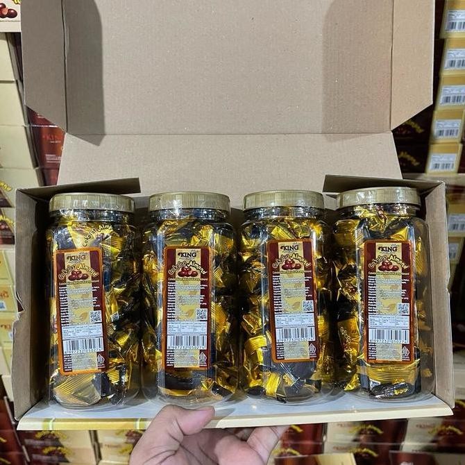 

1 kartin coklat almond isi 4 toples Berkualitas