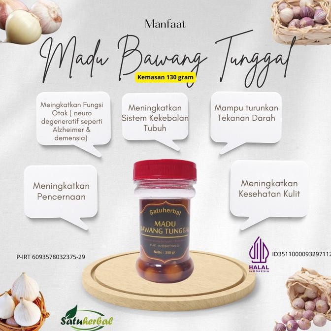 

MADU BAWANG LANANG DARI BAWANG PUTIH TUNGGAL LANANG KEMASAN 130 GRAM ORIGINAL