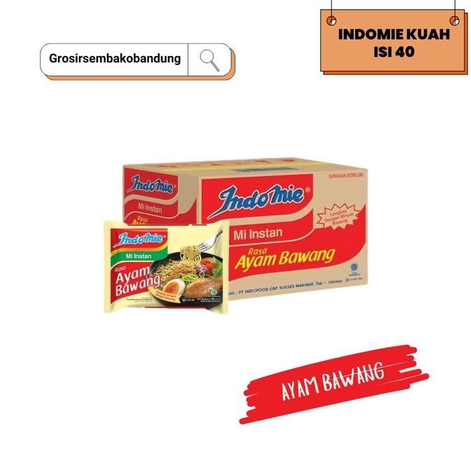 

INDOMIE MIE INSTANT AYAM BAWANG PCK 69G - 1 DUS - KOTA BANDUNG ORIGINAL