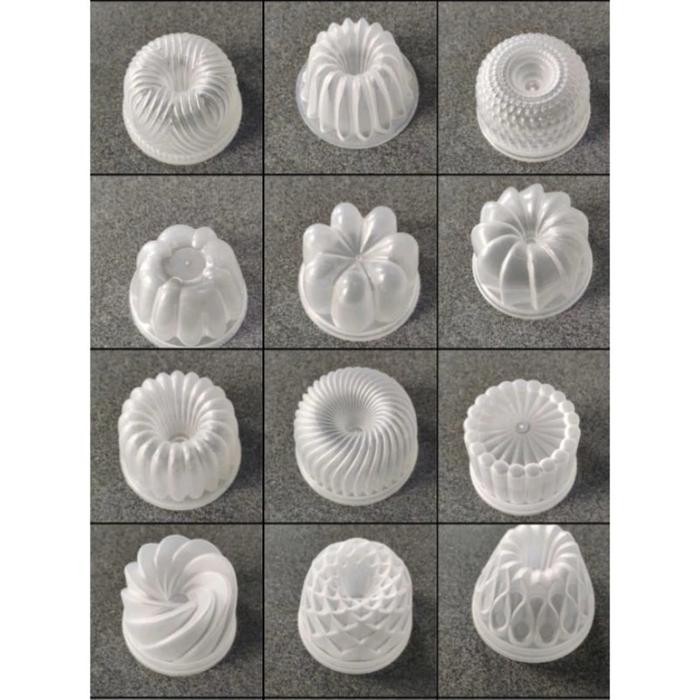 12 Pcs Cetakan Pudding Mini Loyang Ager Ager Jelly Cetakan Coklat Cetakan Kue Cetakan Kukus