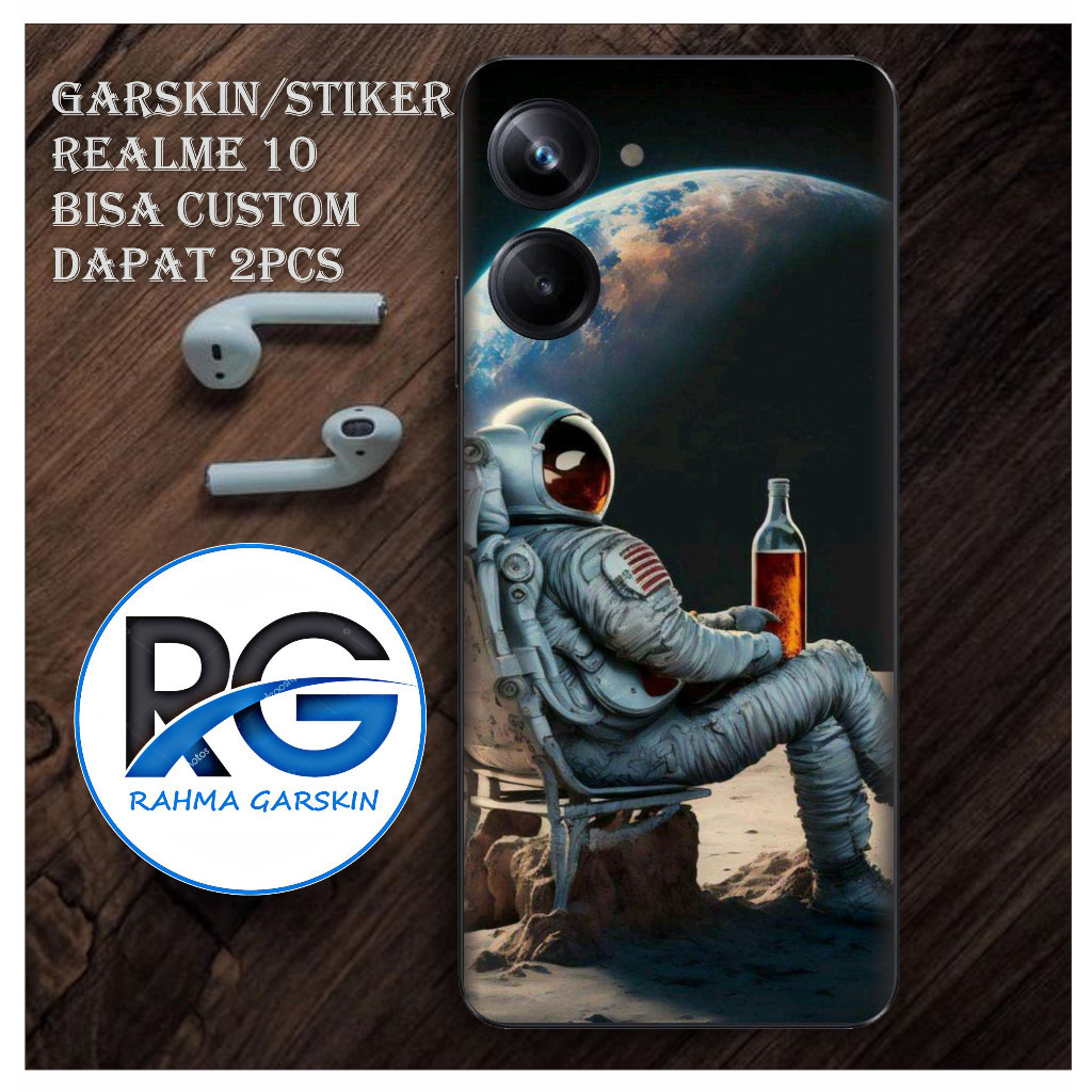 

Terlaris Realme 10 Garskin Stiker Custom Case Laminasi Tebal COD
