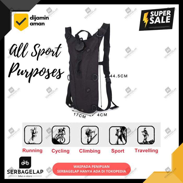TAS TEMPAT KANTUNG KANTONG WATER BLADDER AIR MINUM 3 LITER GENDONG