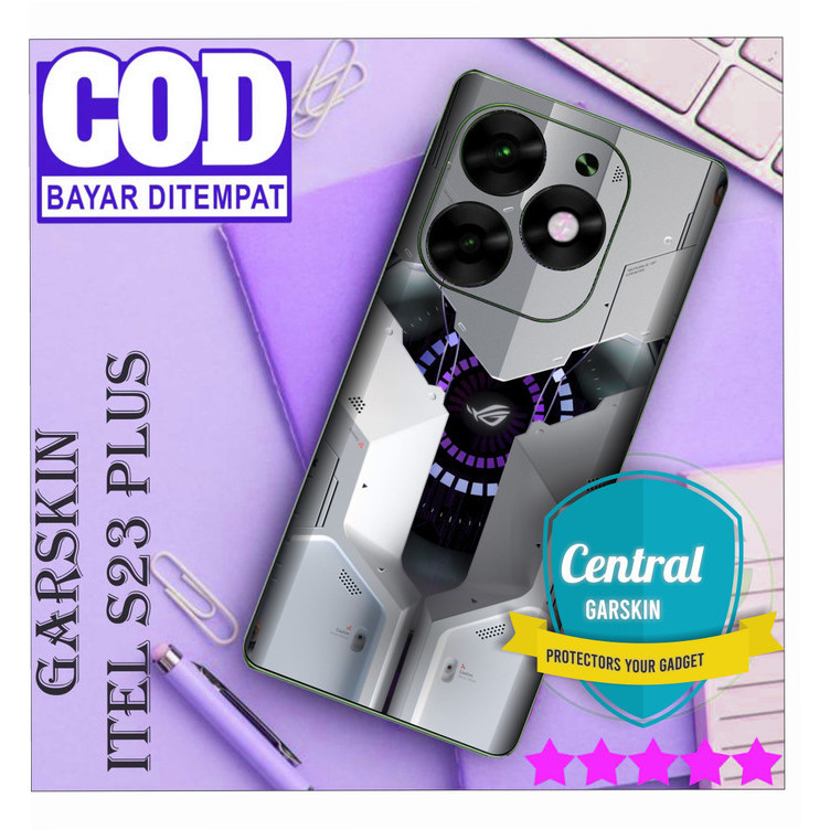 

Terlaris Itel S23 Garskin Stiker Custom Case Laminasi Tebal COD