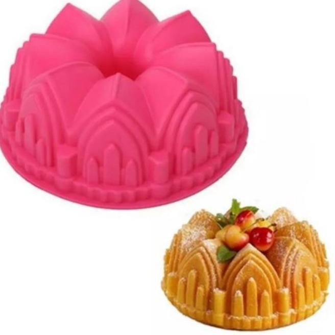LOYANG SILICONE CETAKAN SILIKON PUDING JELLY KUE CAKE 3D RUMAH KASTIL