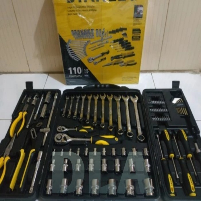 Stanley Kunci Shock set 110 pcs Tool Kit set alat perkakas