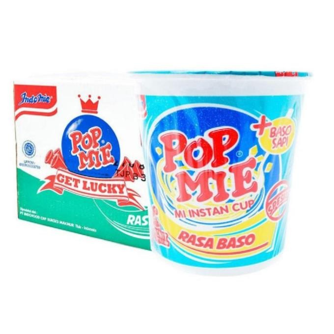 

New Pop Mie Rasa Baso 1 Dus Isi 24 | Popmie Bakso Mi Instant Kuah Isi24