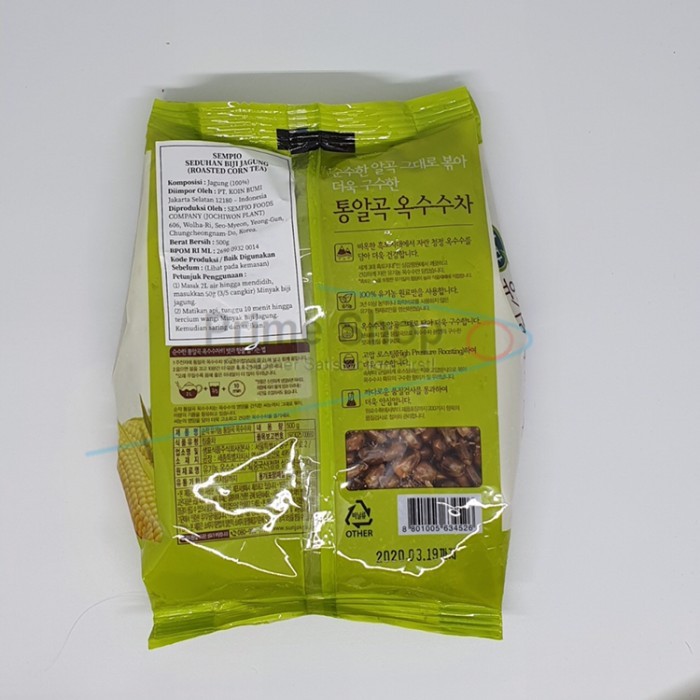 

Pure Korean Roasted Corn Tea Minuman Teh Biji Jagung Khas Korea 500 Gr