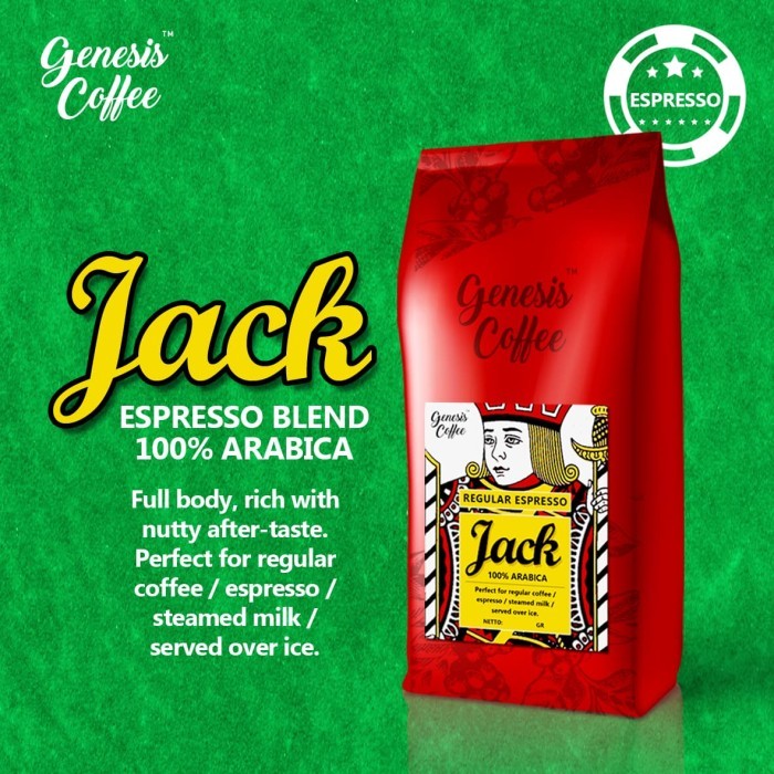 

Genesis Espresso Series / Jack Espresso Blend / 100% Arabica
