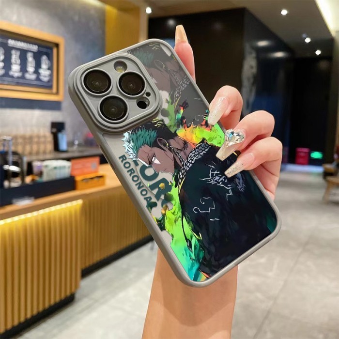 Magnet Premium magsafe matte hard Casing hp iPhone 15 promax Mendukung Pengisian Nirkabel Case Anime