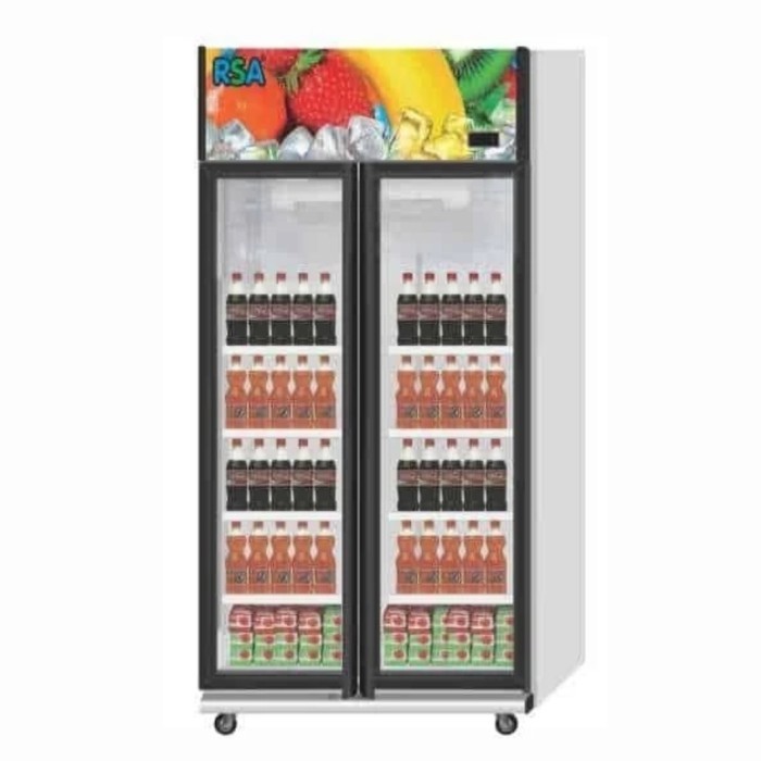 SHOWCASE RSA 2 PINTU OPAL KAPS 600 LITER
