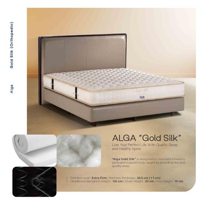 Promo Springbed Alga Gold Firm Orthopedic 160x200 Matras Only COD