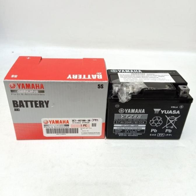 Baterai Aki Kering Yuasa YTZ5S Mio Jupiter MX Vixion Vario Ori Yamaha