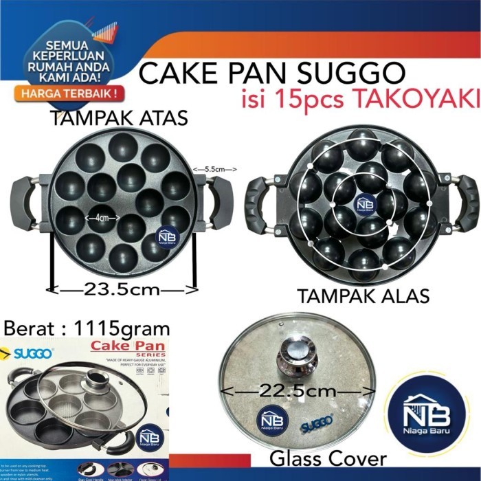 

READY CETAKAN TAKOYAKI 15 LUBANG SUGGO