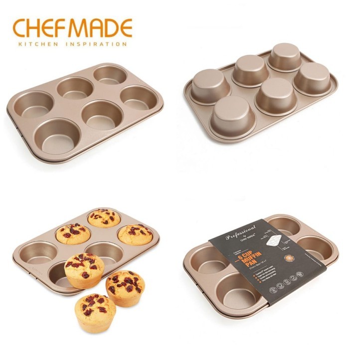 

TERMURAH CHEFMADE WK9020 - 6 CUP MUFFIN PAN