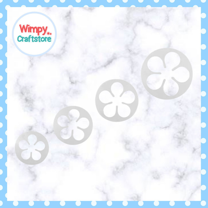 

BEST CETAKAN BUNGA PLUNGER CUTTER DEKORASI KUE COOKIE FONDANT COKLAT CLAY