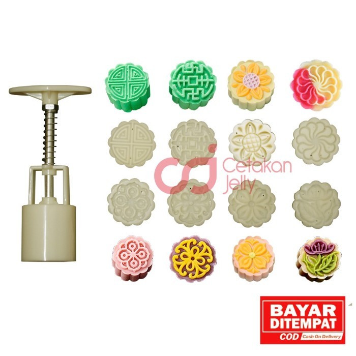 

BEST CJ CETAKAN MOON CAKE BULAT 25 GR 8 DESIGN