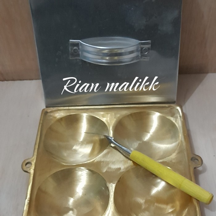 

READY 1 SET CETAKAN KUE KAMIR KUNINGAN ASLI + TUTUP