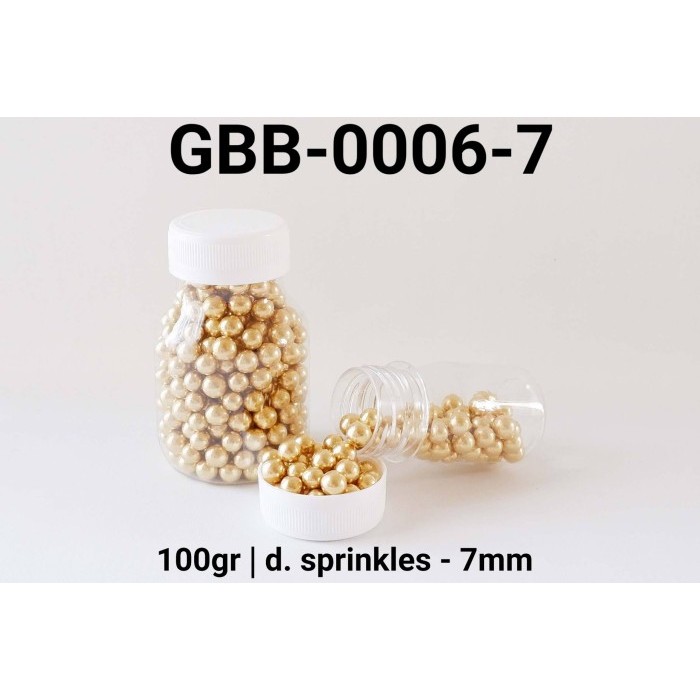 

TERBARU GBB-0006-7 SPRINKLES SPRINKLE SPRINKEL MUTIARA GOLD 100GRAM
