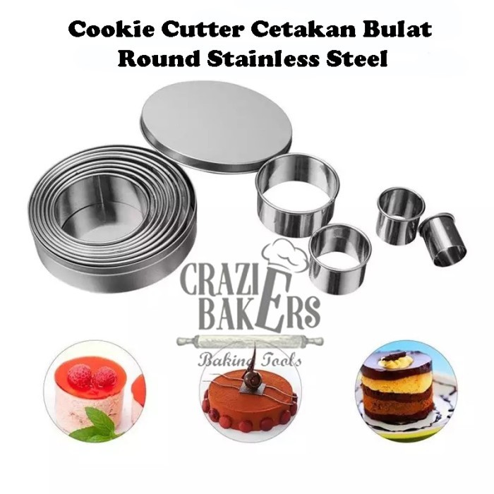 

BEST SELLER COOKIE CUTTER CETAKAN BULAT ROUND STAINLESS STEEL