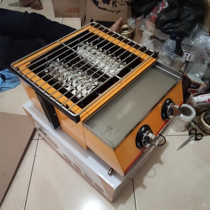 

New Kompor Bakaran Sosis/Bakso Bakar 2 Tungku