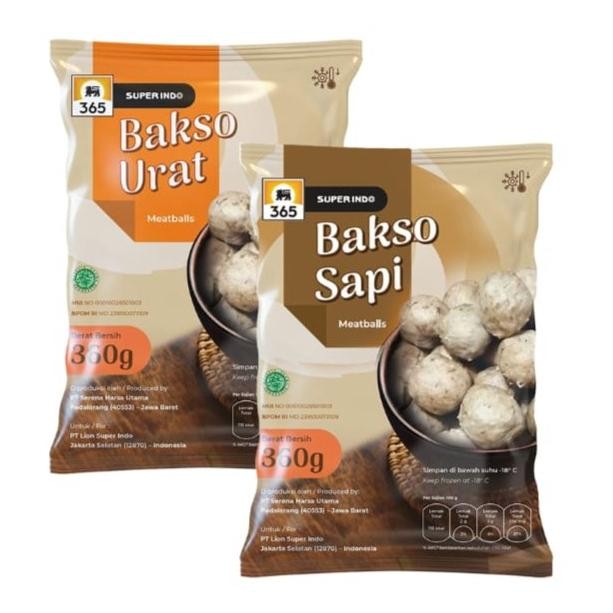 

New 365 Bakso Sapi, Bakso Urat 360 Gr