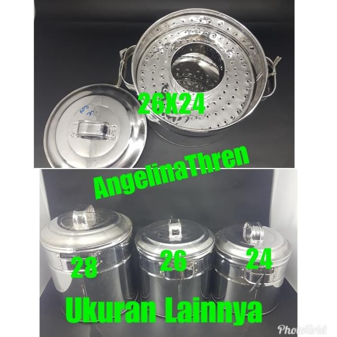 

New Dandang Bakso Uk 26 / Langseng Bakso Stainless Steel