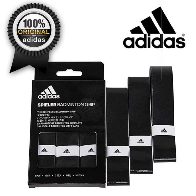 Terupdate Grip Raket Badminton / Tenis Adidas Adidas Spieler Black Isi 3 Bh