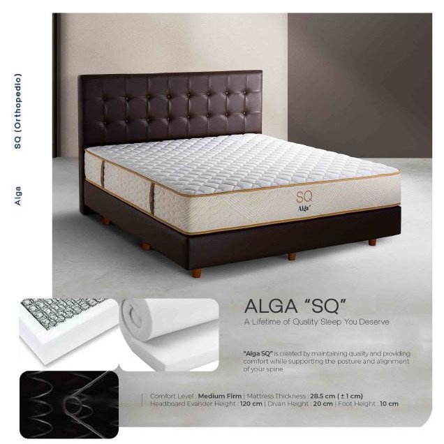 Promo SPRINGBED ALGA Super Quality (MODEL BARU) MATRAS ONLY 160X200 COD