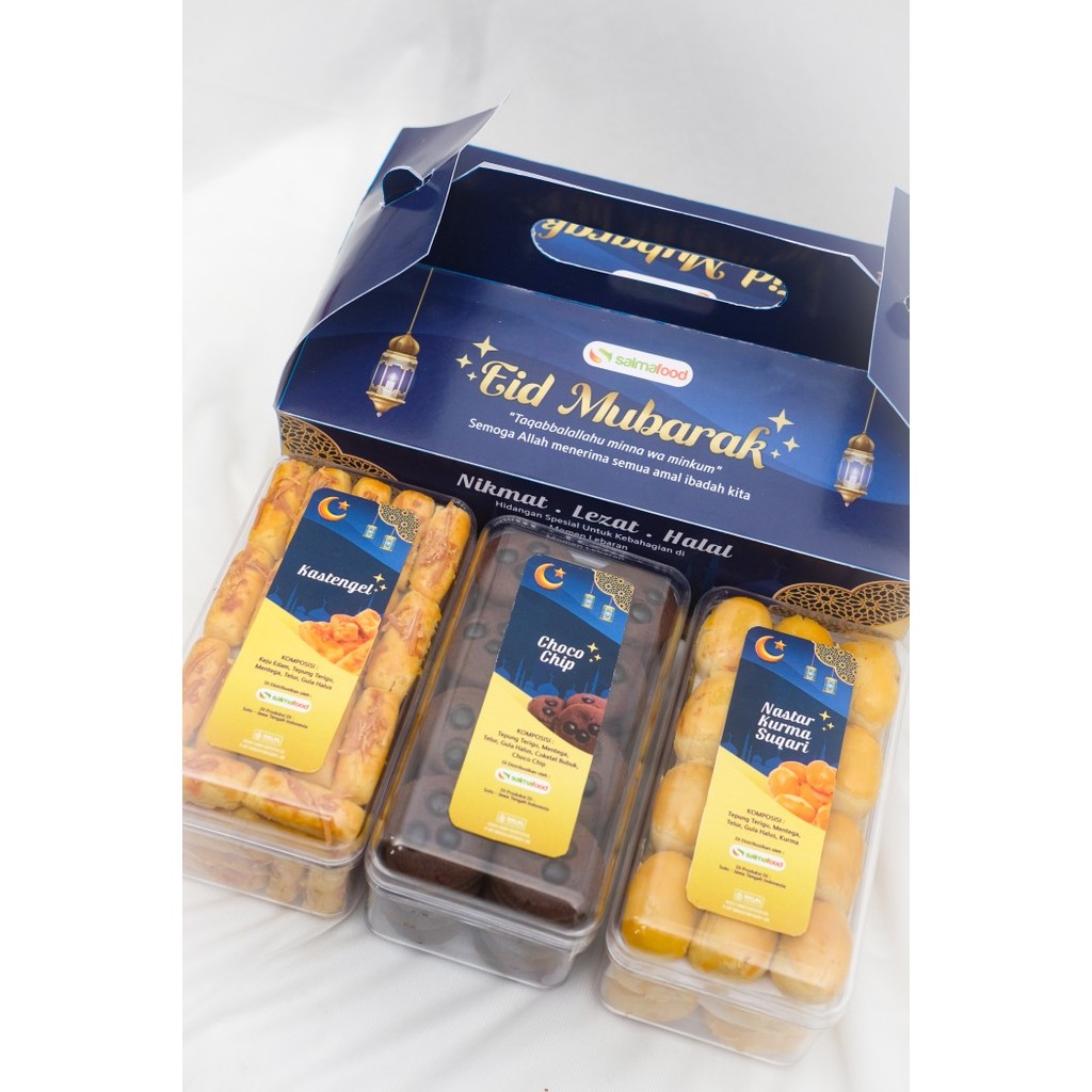 

Paket Kue Kering Lebaran Kuker Lebaran Mumtaz Bakery Halal 4 Toples
