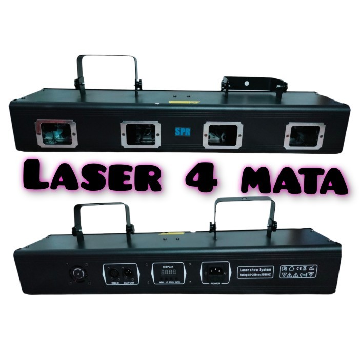 lampu laser panggung disco 4 mata