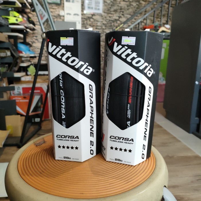 Ban Luar - Vittoria Corsa Tubeless Ready 700x28 Full Black