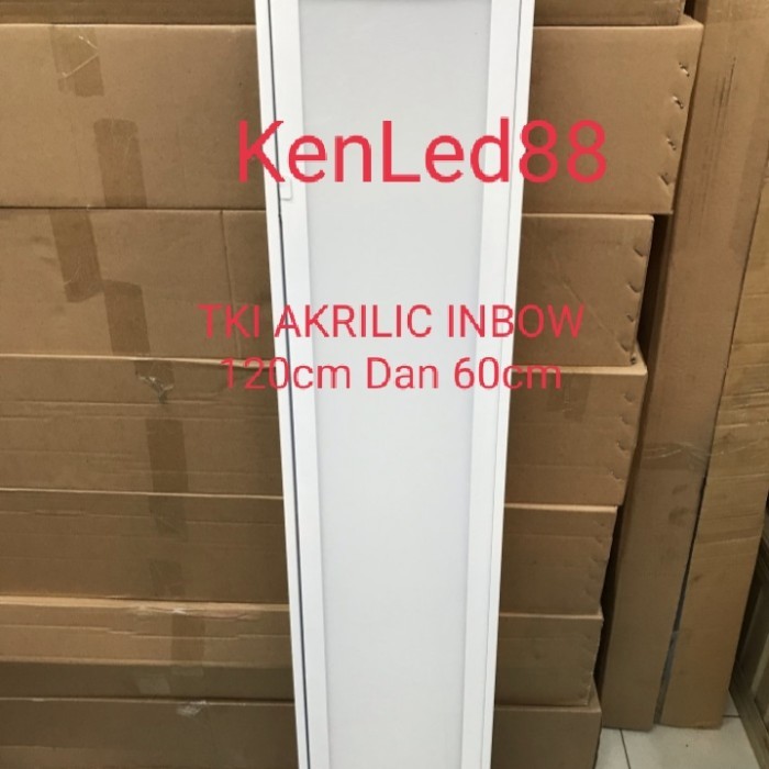 Kap Lampu TKI AKRILIK 2x18/2x8 Housing TL Neon Led Inbow Akrilic 60cm