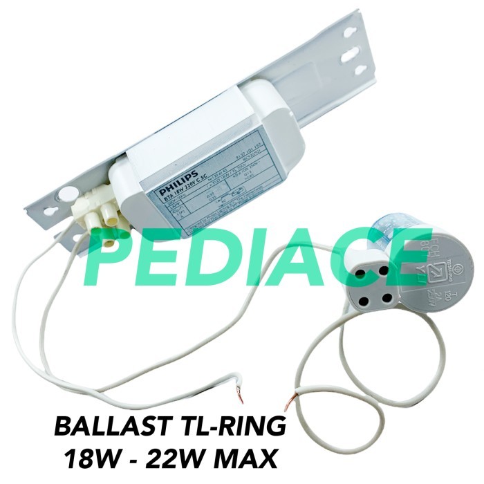 Philips Ballast untuk Lampu TL Ring Philips 18W - 22Watt Max