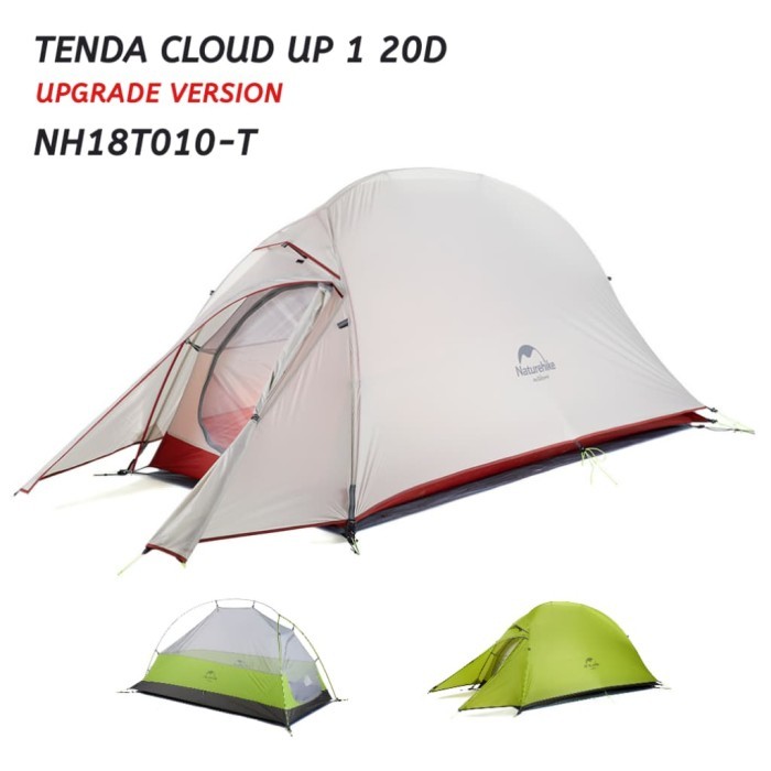 TERMURAH - TENDA NATUREHIKE CLOUD UP 1 20D UPAGRADE VERSION NH18T010-T