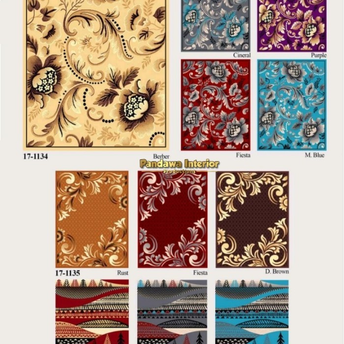 Terbaru Karpet Permadani Karpet Turki Ambal Moderno 160X210 Terlaris