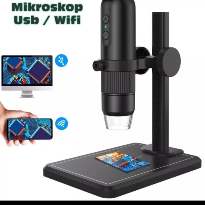 TERBARU - Microscope Digital 1600x 8 Led Zoom Endoscope Microskop Usb Endoskop