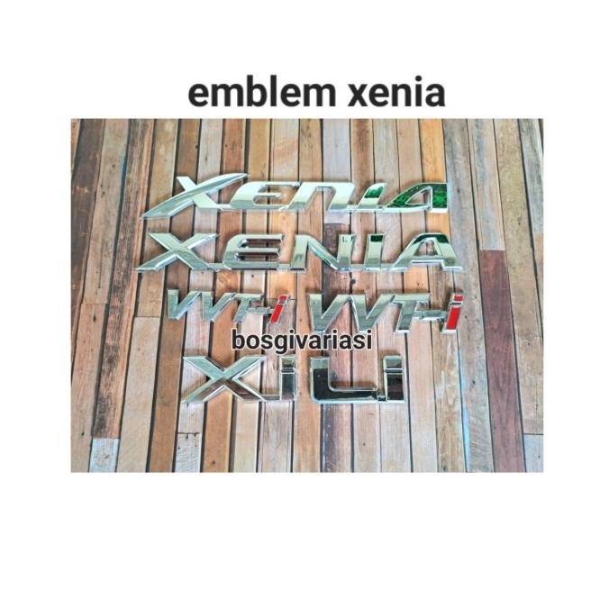 emblem xenia lama xenia allnew xenia baru xi vvti Li xenia