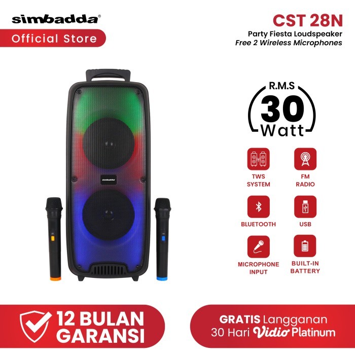 Simbadda Cst 28N Speaker Meeting Bluetooth Portable Super Bass Rgb Tws