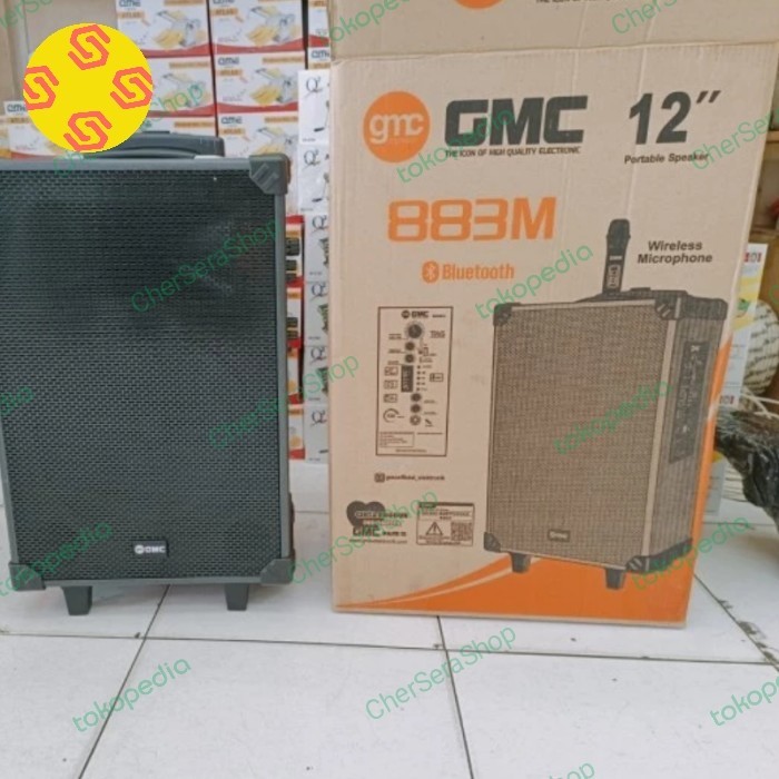 Gmc 883M Speaker Portabel/Ampli Meeting Bluetooth 12 Inch