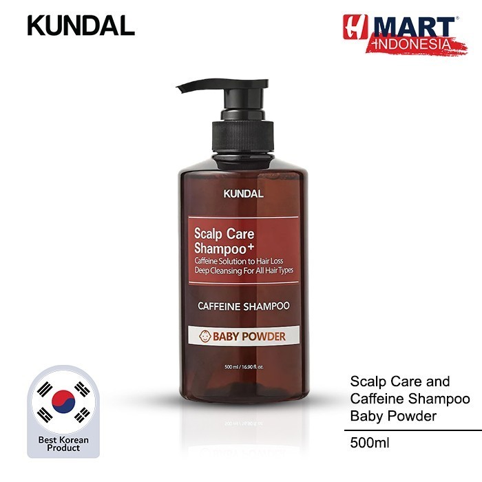 

Kundal Scalp Care And Caffeine Shampoo Baby Powder Made In Korea 500Ml